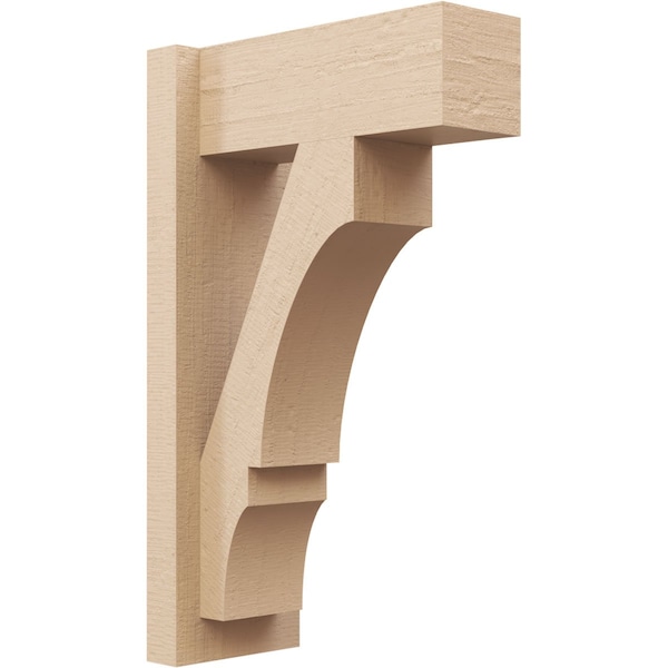 Ekena Millwork 5 1/2-in W x 12-in D x 20-in H Balboa Block Rough Cedar Woodgrain TimberThane Outlooker, Primed Tan OUTUR055X12X20BOA44RCPR - main